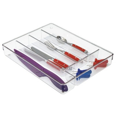 iDESIGN Linus Cutlery Tray Clear