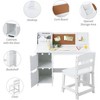 Acekool Kids Desk and Chair Set, Ergonomic Study Table with Bookshelf, Bulletin Board, Cabinets, Adjustable for Boys & Girls, Easy Assembly - 3 of 4