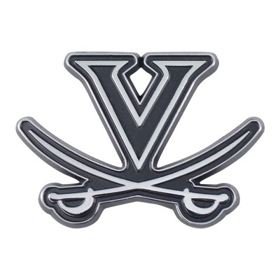 NCAA University of Virginia Cavaliers 3D Chrome Metal Emblem