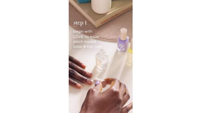 LOVE by essie salon-quality plant-based vegan nail polish - 0.46 fl oz, 2 of 13, play video