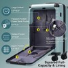 ORRD 5-Piece Hardside Luggage Set w/USB Port, Spinner Wheels & TSA Lock - Expandable Carry-On + Duffel + Toiletry Bag - 3 of 4