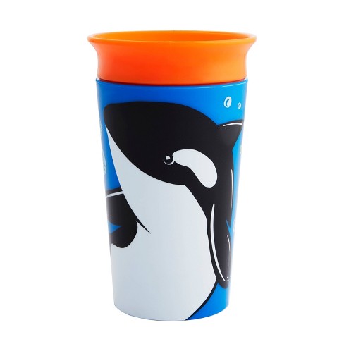 Munchkin Miracle 360° Wildlove Sippy Cup - 9oz Orca : Target