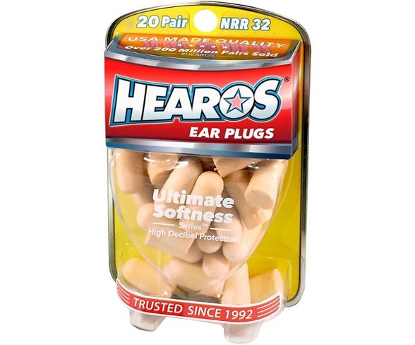 Hearos Ultimate Softness Bulk Pack Ear Plugs 20-Pairs