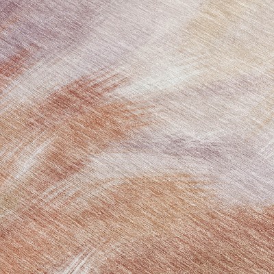 HomeRoots 10' X 14' Copper And Ivory Abstract Washable Indoor Outdoor Area Rug