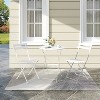 Whizmax Indoor/Outdoor 3-Piece Bistro Set Folding Table and Chairs Patio Seating - 4 of 4
