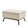 CAVINAS Storage Ottoman Bench, Mid-century Modern Square storage bench, Assembled, Suitable for living room, Entryway and Family Room - 4 of 4