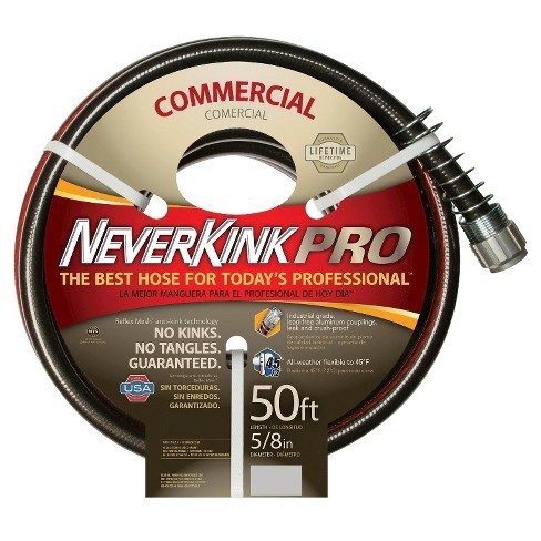 5/8" X 50' Neverkink Pro Commercial Duty Garden Hose : Target