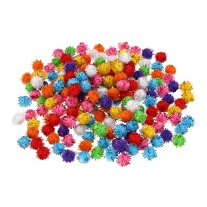 Unique Bargains Creative DIY Craft Decoration Home Art Supplies Pom Poms 0.4" - 1 of 4
