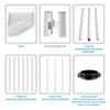 Sapphtopaz 6-Tier Metal Storage Rack Heavy Duty Standing Corner Storage Display Wire Rack Adjustable Utility Shelves for Bathroom, Kitchen - 2 of 4