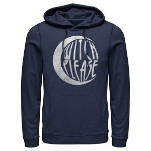 Men's CHIN UP Halloween Witch Please Pull Over Hoodie - 1 of 4
