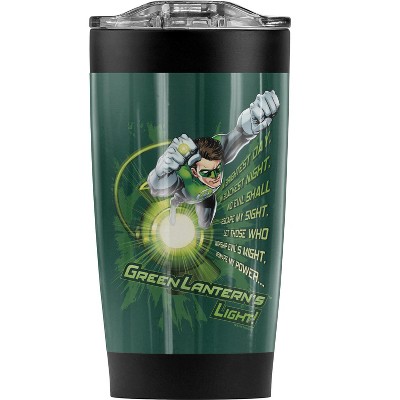 Green Lantern Flying Oath Steel Tumbler 20oz Coffee Travel Mug