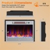 SEVOBAL Indoor Fireplaces 25" Electric Fireplace Heater, Infrared Heating, Sleep Mode Low Noise, Silver, 24.5"*5"*17" - 3 of 4