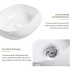 Hrinhom 18.1"W Oval Bathroom Sink Above Counter,Shatterproof Vessel Basin Without Faucet - 2 of 4