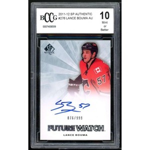 Lance Bouma Rookie Card 2011-12 Upper Deck SP Authentic Autograph #276 BGS BCCG 10 - 1 of 2