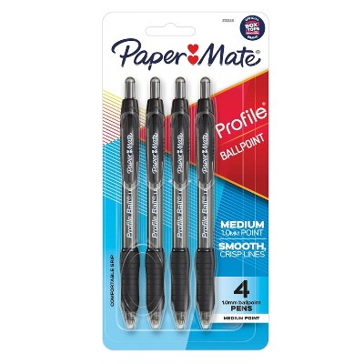 4pk Ballpoint Pens Profile 1.0mm - PaperMate