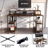 Bestier 55'' Computer Desks with Reversible Bookshelf, Standing Writing Desk for Home Office/Studying/Gaming - 4 of 4