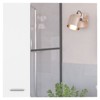 SEVOBAL Bathroom Storage Cabinets Cabinet with Mirror, 4-Tier Organizer 2 Internal Shelves, 2 External Shelves for Bathroom, White, 28.7"*22"*5.5" - 2 of 4