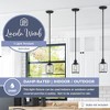 Prominence Home Lincoln Woods 1 Light Kitchen Island Linear Pendant Bar Light, Quick & Easy Installation, Damp-Rated for Indoor or Outdoor Use, Black - 2 of 4