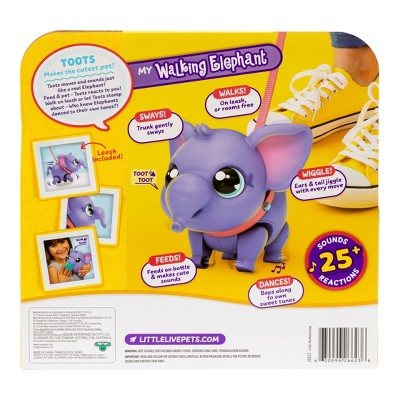 Little Live Pets Purple Interactive Walking Elephant Toy