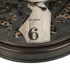 GlasFlength Wall Clocks Non Ticking Clock Digital Wall Clock Silent Vintage Decorative Wall Clocks for Living Room, Brown, 30"*4"*30" - 3 of 4