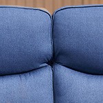 blue cushion/gray wicker
