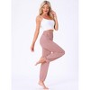 INSPIRE CHIC Women's Soft Comfy Elastic Waistband Pajama Pants Lounge Pants with Slash Pocket - 3 of 4