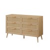 AENKYO 8-Drawer Dresser with Rattan Fronts - Natural Wood Double Dresser for Bedroom, Storage Cabinet Chest with Anti-Tip Safety - 4 of 4