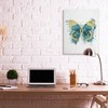 Stupell Industries Butterfly Abstract Blue Watercolor Painting Canvas Art - 3 of 4