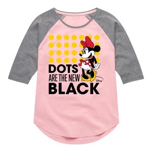 Girls' - Disney - Mickey & Friends Shirt Tail Raglan Graphic T-shirt - 1 of 3