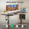 SEVOBAL Desks Adjustable Height Standing Desk Sit Stand Workplace Office Desk, Writing and Studying Desk for Home and Office, Black, 48"*24"*27” - 4 of 4