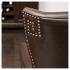 Jackie Leather Accent Dining Chair Brown - Christopher Knight Home - image 2 of 4