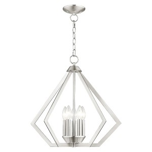 Livex Lighting Prism 5 - Light Chandelier in  Brushed Nickel - 1 of 2