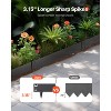 VEVOR Steel Landscape Edging, 5 Packs 39 x 5 in Rust-Resistant Metal Landscape Edging, Bendable Garden Edging Border, Heavy Duty Lawn Edging, Black - 3 of 4