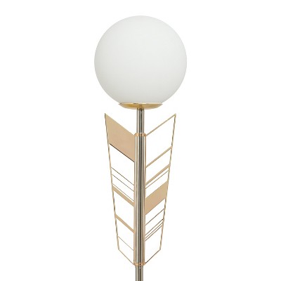 Elegance 65.5'' Gold and Silver Arrow Candlestick Floor Lamp
