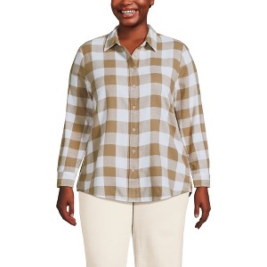 Lands' End Women's Flannel Shirt - 1 of 3