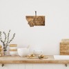 Rock & Branch Origins Montana Cutting Board Brown: Acacia, Lightweight, Stamped Design, 16"x9.5" - 3 of 4