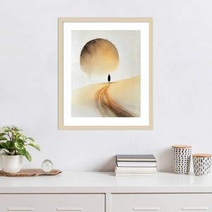 Amanti Art Sun and Person by Incado Wood Framed Wall Art Print - 1 of 4