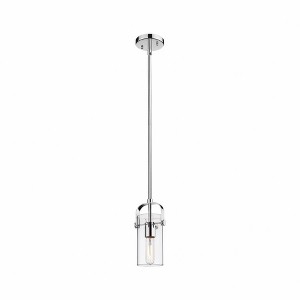 Pilaster II Cylinder - 1 Light Pendant In Contemporary Style-9.5 Inches Tall and 5 Inches Wide - 1 of 1