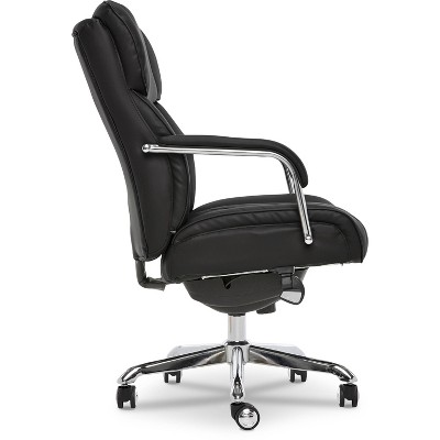 Sutherland Executive Black Bonded Leather Swivel Chair with Chrome Base