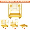Forklift Safety Cage Forklift Man Basket 36'' x 36'' Foldable Forklift Work Platfor - 4 of 4
