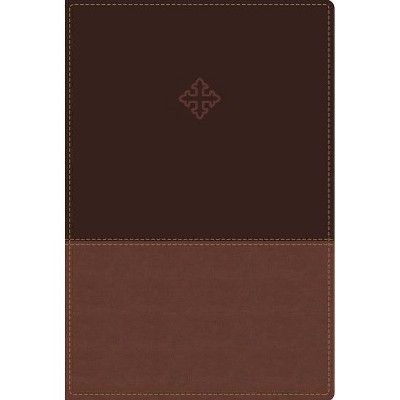 Amplified Study Bible, Imitation Leather, Brown, Indexed - by  Zondervan (Leather Bound)