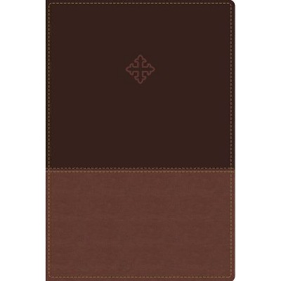 Amplified Study Bible, Imitation Leather, Brown, Indexed - by  Zondervan (Leather Bound)