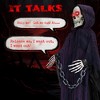 NAYSAYE Party Decoration and Accessories 6ft Standing Grim Reaper Figure for Halloween Parties and Home Display, Multicolor, 28"*25"*72" - 4 of 4