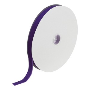 Unique Bargains Soft Single Face Spool Silky Velvet Ribbon for Bouquets DIY Crafts - 1 of 3