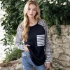 Anna-Kaci Women's Long Sleeve Pullover Sweatshirt with Chest Pocket - image 4 of 4