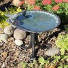 10.75" Tall Scallop Shell Birdbath with Tripod Stand Antique Brass Plated - Achla Designs: Weather-Resistant Aluminum Garden Decor - 2 of 4