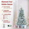 Resenkos 6-Ft Snow Flocked Artificial Christmas Tree with Cool White LEDs - Green/White - 3 of 4