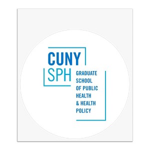 CUNY  School of Public Health SPH Logo Automotive Car Window Locker Circle Bumper Sticker - 1 of 4