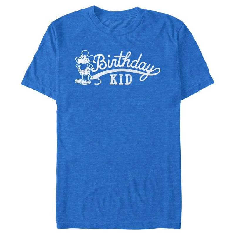 Men's Mickey & Friends Retro Birthday Kid T-Shirt, 1 of 6