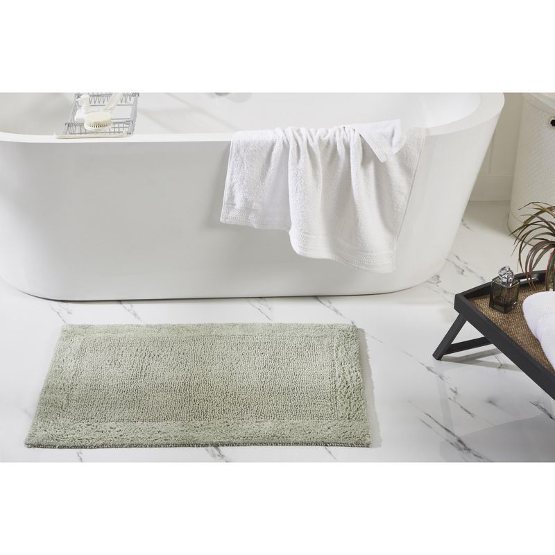 Edge Collection 100% Cotton Tufted Reversible 2 Piece Bath Rug Set - Better Trends, 1 of 8